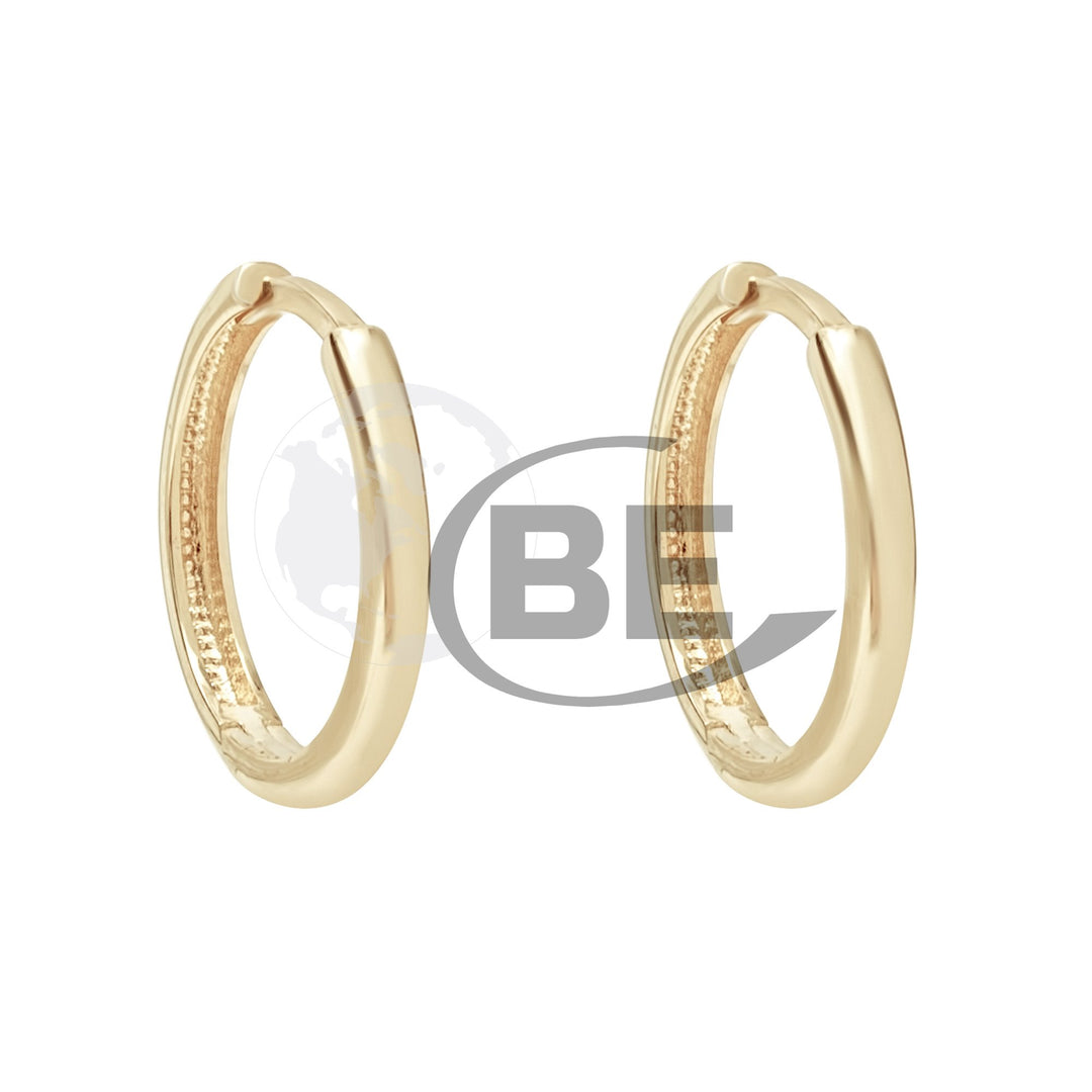 10K 12mm Huggie Earrings