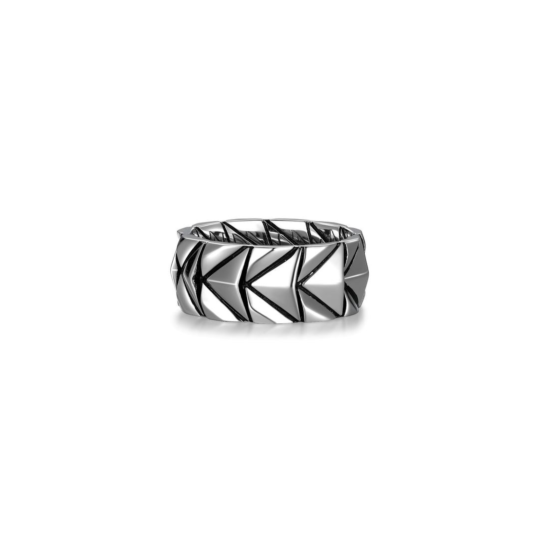 ETHOS "Chevron" Silver Ring