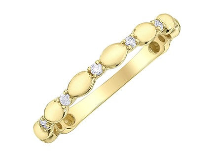 10 Karat Diamonds Stacking Ring, 0.1 TDW