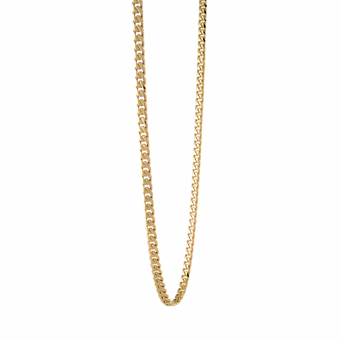 Italgem Gold Plated Curb Chain, 22"