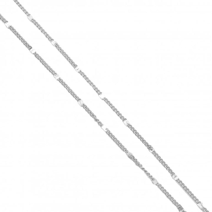 Sterling Silver Station Chain- 16"