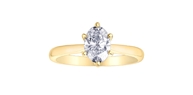 18 Karat Solitaire Engagement Ring, 1.06 CT Center