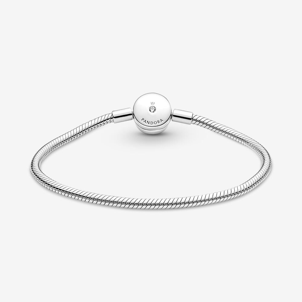 Pandora Moments Halo Snake Chain Bracelet, 8.3"