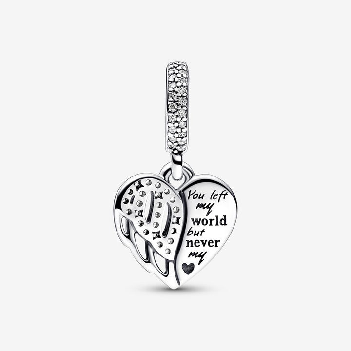 Pandora Heart & Angel Dangle Charm